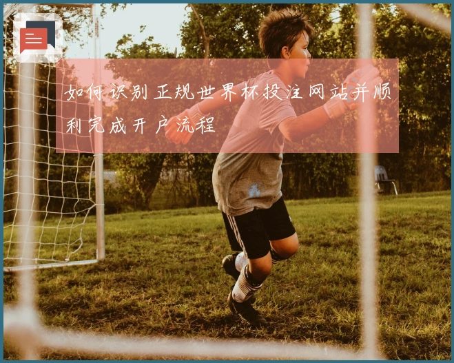 如何识别正规世界杯投注网站并顺利完成开户流程